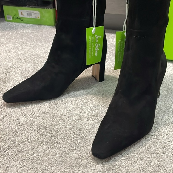 Sam Edelman Sylvia Boots in Black suede - Picture 2 of 13